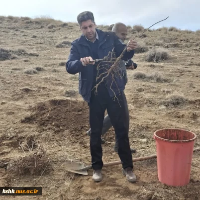 کاشت نهال به مناسبت هفته منابع طبیعی  با حضور ریاست محترم دانشگاه ملی و مهارت استان